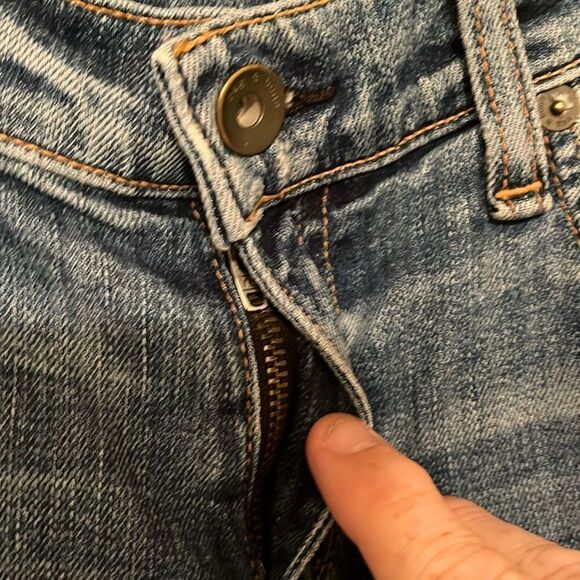 Rag and Bone Destroyed Heavily Distressed Ripped Kennedy Blue Denim Jeans - Picture 12 of 16